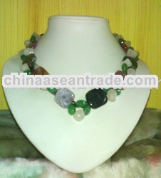 Jade And Agate Necklace