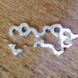 925 Sterling Silver Dogpaw Connector Charm