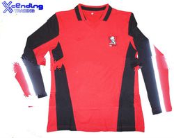 100% Cotton Men's long sleeve Polo Shirts