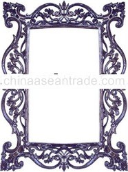 wooden carved frame with mirror