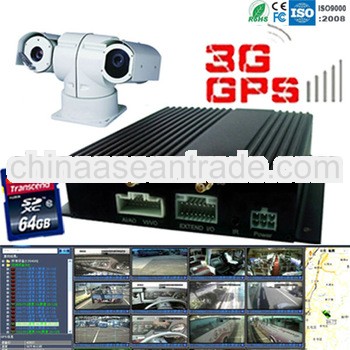 4CH Vehicle GPS Tracking mobile dvr internet with 3G &HDD