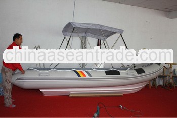 4.7m inflatable fiberglass fishing sport boat
