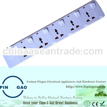 4 Gang Certificated Multiplugs Mains Extension Lead Children Protector