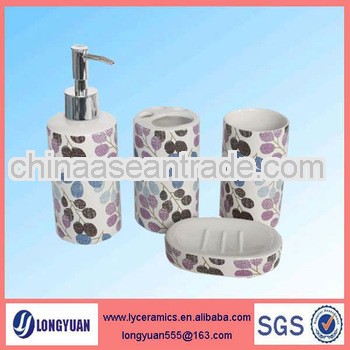 4 pcs porcelain bathroom set