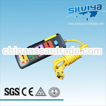 4 way Euopean extension socket