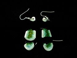 long tear drop ceramic earing