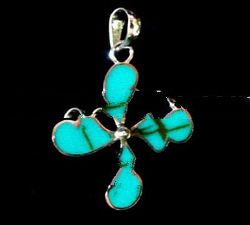 Leaf Shaped Shell Pendant