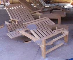 Wheelled Teak Lounger Direct Manufacturer Price Offer