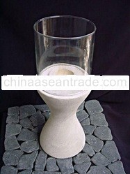 STONE CANDLE HOLDER