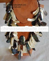 shell art necklace string