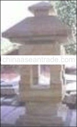  Beige Yellow Natural Unique and Elegant Garden Lamp Stone