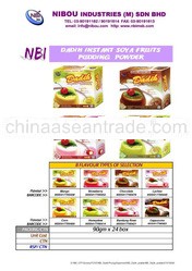 NBI Dadih Instant Soya Fruits Pudding Powder (90g x 24 box - Instant)