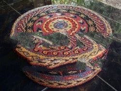 Big Round Flat Rattan Basket (Brf)