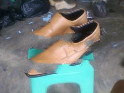 Handmade leather shoes