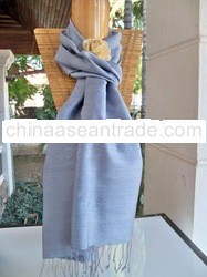 Scarves in natural silk, butterfly motifs