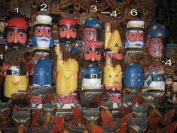 Pirate Assorted wood carving