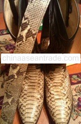 SNAKE SKIN BOOTS AND BELT