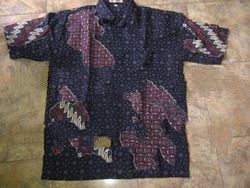 batik mens shirt short sleeve