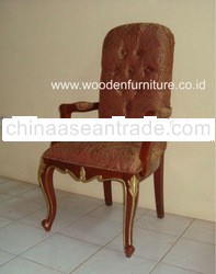 Antique Dining Chair Mahogany Painted Wooden Arm Chair Antique Reproduction Dining Room Classic Chai