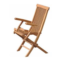 Teak Outdoor Furniture - Classic Folding Arm Chair