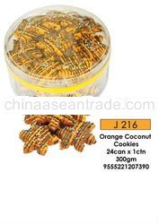 halal orange coconut cookies
