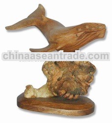 Carved whale