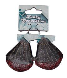 Sono Wood Painted Earring