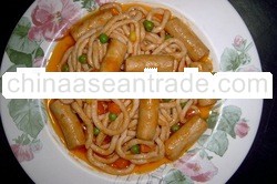 Fish Spaghetti And Fish Sausage