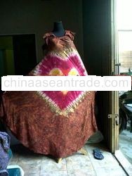 tie dye woman dress