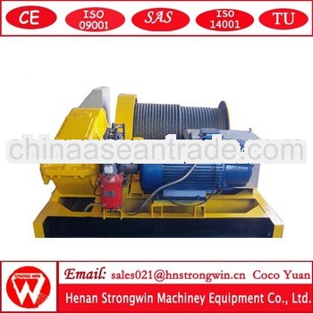 500KN single drum wire rope pulling electric winch 13000lbs from crane hometown