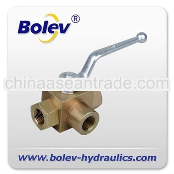 500bar KHB3K 3 way hydraulic ball vlave