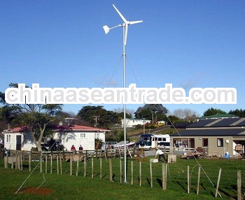 500w wind solar hybrid system turbine for small house and streetlight