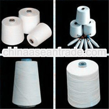 50S/2 and 40S/2 bright pure virgin spun polyester sewing thread in cone / china manufacturer