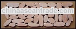 Interlocking Sliced Pebbles Border