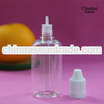 50ml pet plastic dropper bottles with long tip childproof cap TUV/SGS certificate