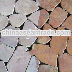 red pavers mosaic