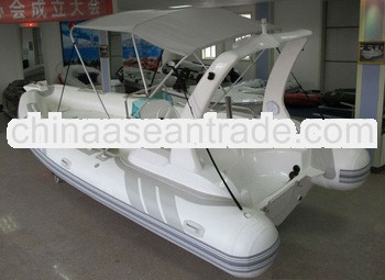 520cm v hull rigid fiberglass inflatable boat