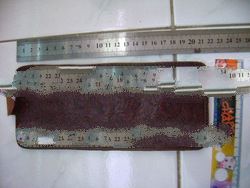 Leather Wallet Pocket Batik Stamp