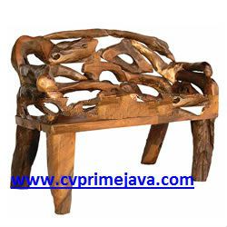 TEAK ROOT BENCH TRB017
