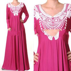 Long Muslim Fashion Maxi dress