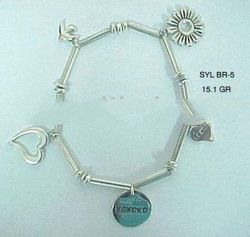 SILVER Braceletes