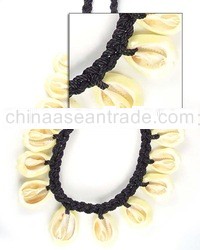 Macramie Cowrie Shell Necklace