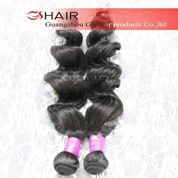 5 A grade unprocessing virgin and remy natural color brazil hair weft
