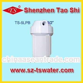 5" filter housing for RO water purifier with 1/2" port
