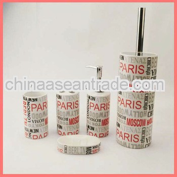 5 pcs ceramic bathroom sets