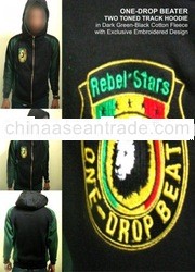 ONE-DROP BEATER two-tone raglan hoodie