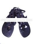 Black Flowersandals