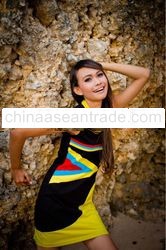 NEW FASHION DRESS DESIGN,Bali Cheerful Fantastic Multicolors Short Dress
