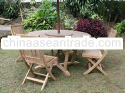 Outdoor Teak Garden Furniture Radiant Round Dining Table Set