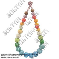 Multi Color 25 Beaded Ball Necklace